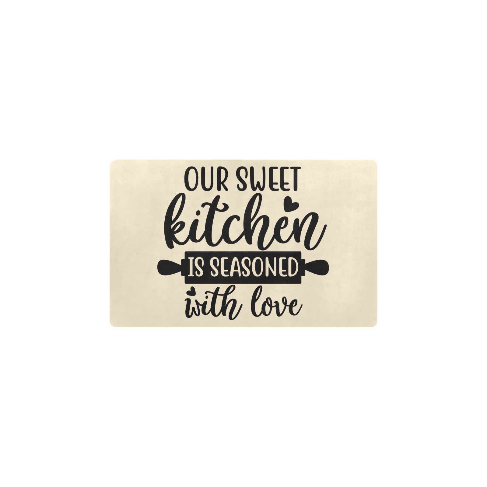 Our Sweet Kitchen Is Seasoned With Love Kitchen Mat 28"x17"