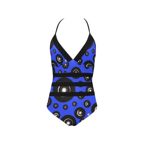CogIIblue Lace Band Embossing Swimsuit (Model S15)