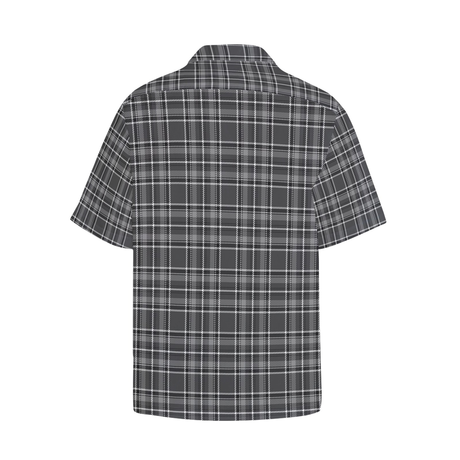 checks (39) Hawaiian Shirt with Chest Pocket (Model T58)
