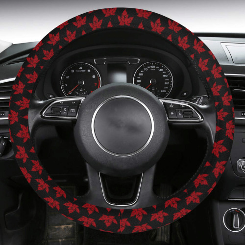 Cool Canada Steering Wheel Cover with Anti-Slip Insert