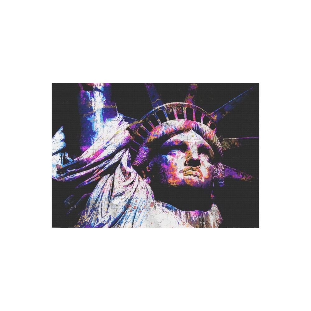 STATUE OF LIBERTY 8 300-Piece Wooden Photo Puzzles