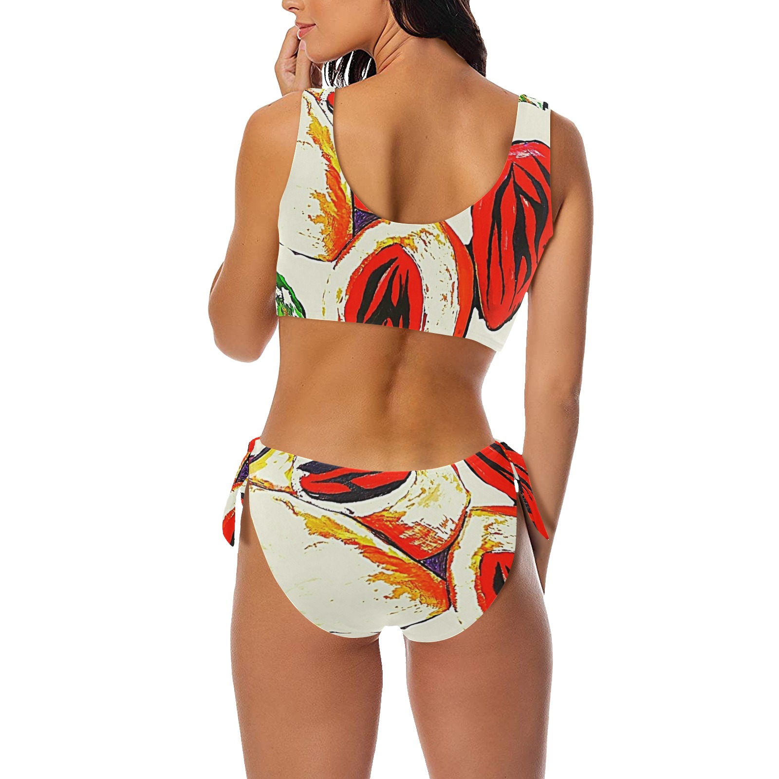 MANUSARTGND Bow Tie Front Bikini Swimsuit (Model S38)