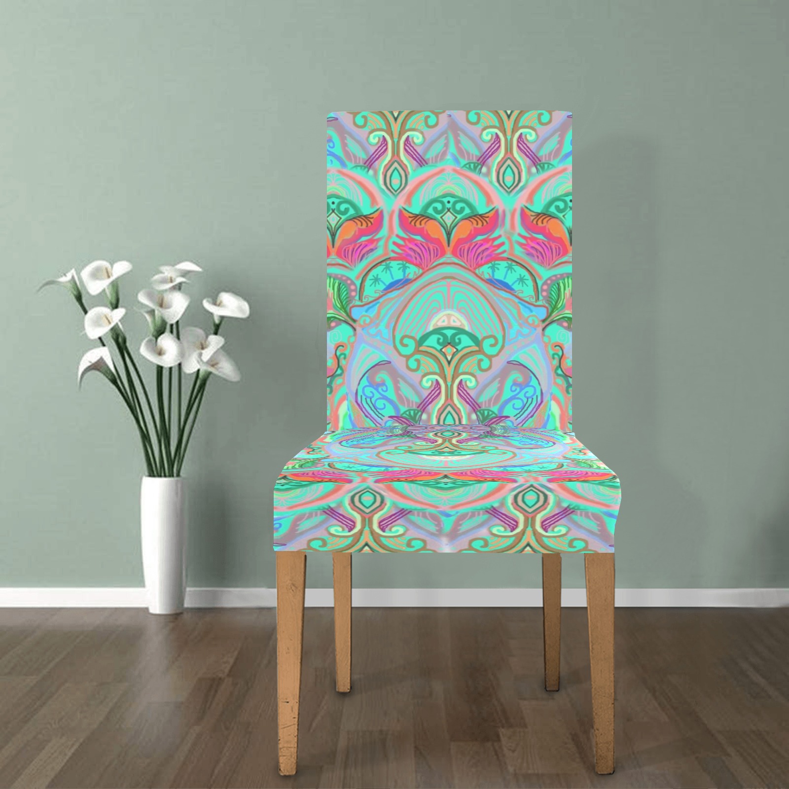 chinese variation 4 Removable Dining Chair Cover