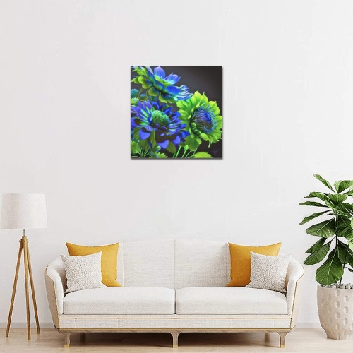 April Showers bring May Flowers Upgraded Canvas Print 16"x16"