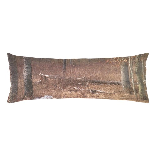 Falling tree in the woods Body Pillow Case 20" x 54" (Two Sides)