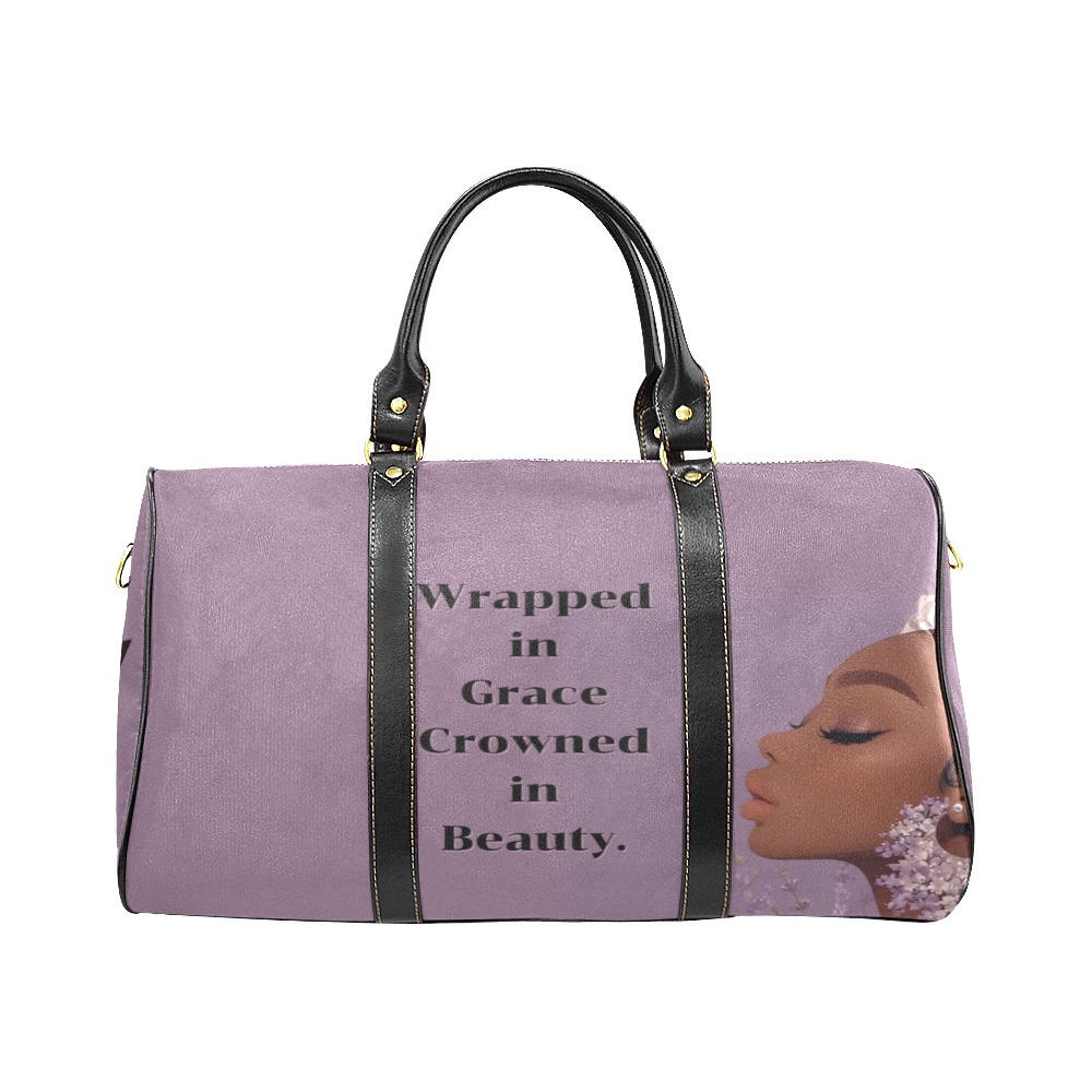 Wrapped in Grace, Crowned in Beauty. New Waterproof Travel Bag/Small (Model 1639)
