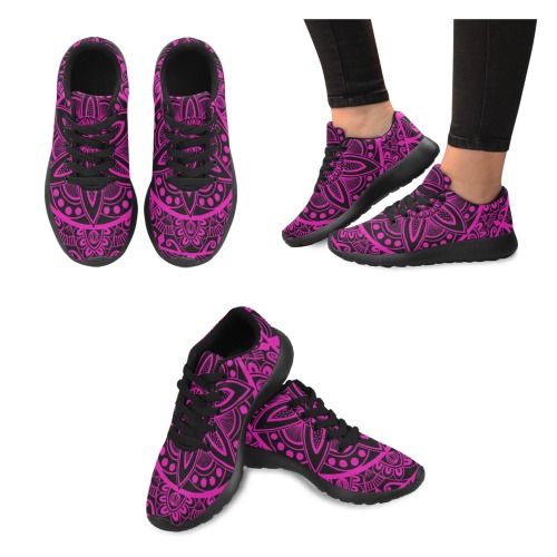 mandala 4 pink Women’s Running Shoes (Model 020)