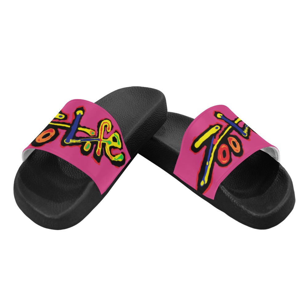 ZL.LOGO.htpnk Women's Slide Sandals (Model 057)