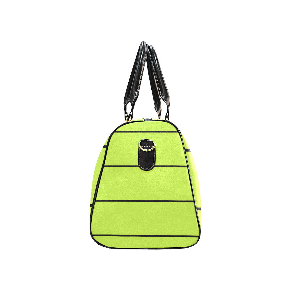 Sushi lines on lime. New Waterproof Travel Bag/Small (Model 1639)