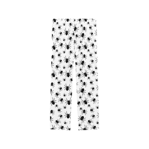 Halloween Spiders - White Background Women's Pajama Trousers
