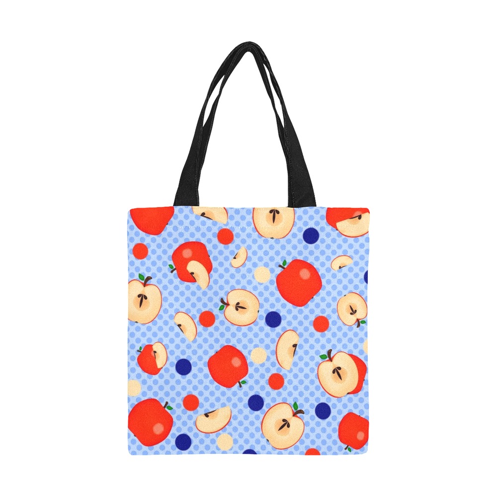 Apple a day All Over Print Canvas Tote Bag/Small (Model 1697)