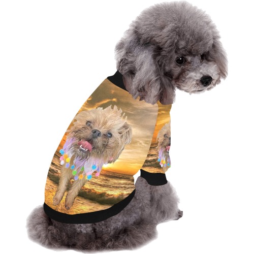 Mika_01 Pet Dog Round Neck Shirt