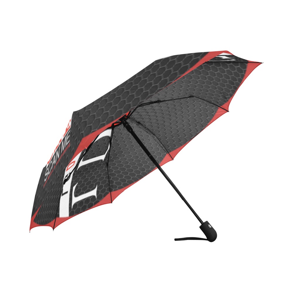 L DOT G Sticker 2 Red Auto-Foldable Umbrella (Model U04)