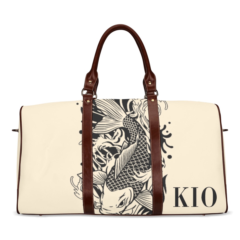 KIO  Tan Waterproof Travel Bag/Large (Model 1639)
