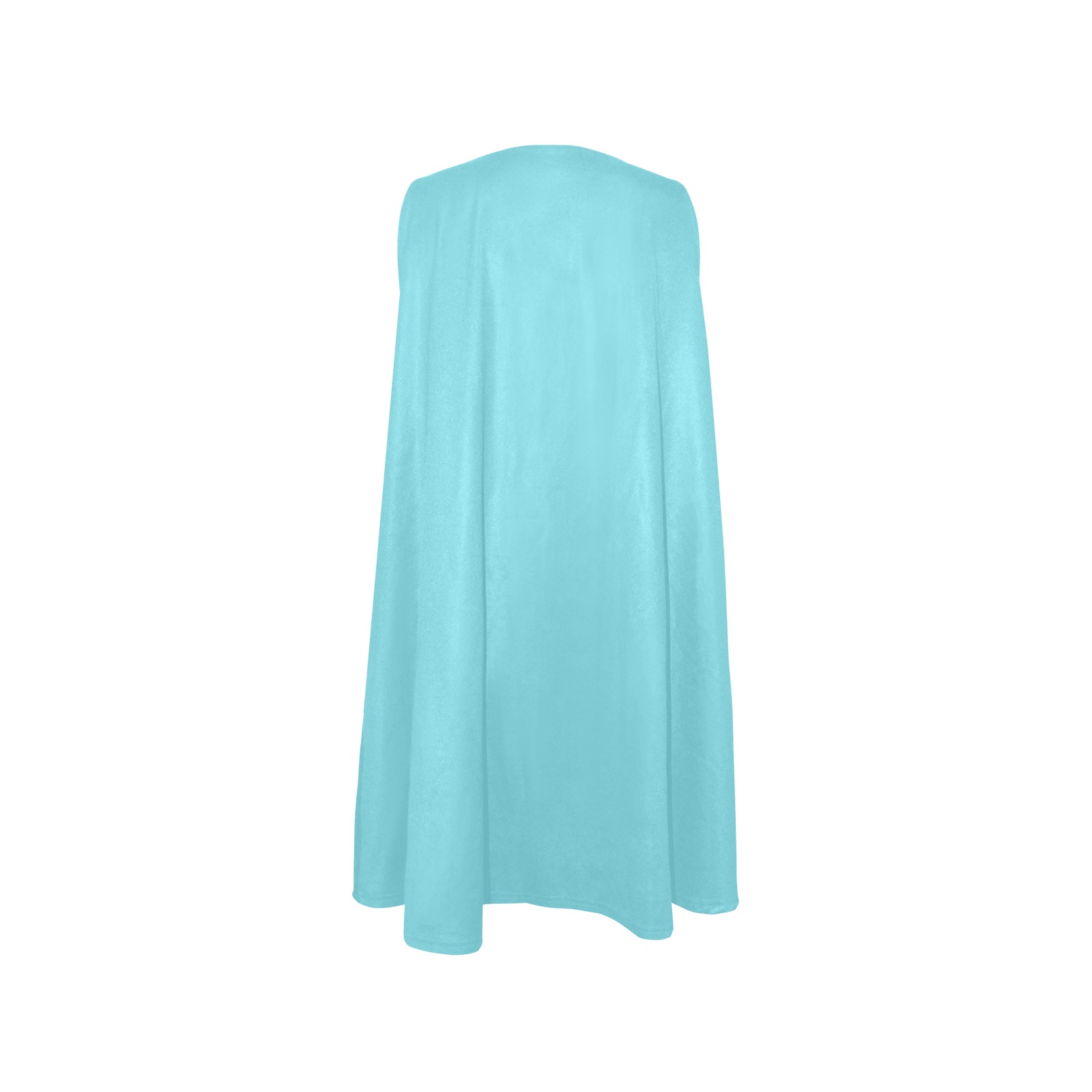 Patchwork Heart Teddy Turquoise Sleeveless A-Line Pocket Dress (Model D57)