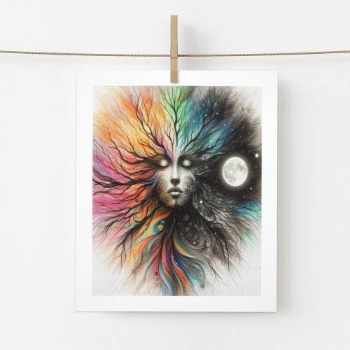Moon Goddess Art Print 8"x10" (3 Pieces)