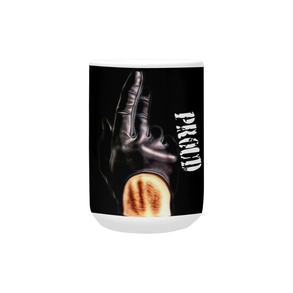 Hand up by Fetishworld Custom Ceramic Mug (15OZ)