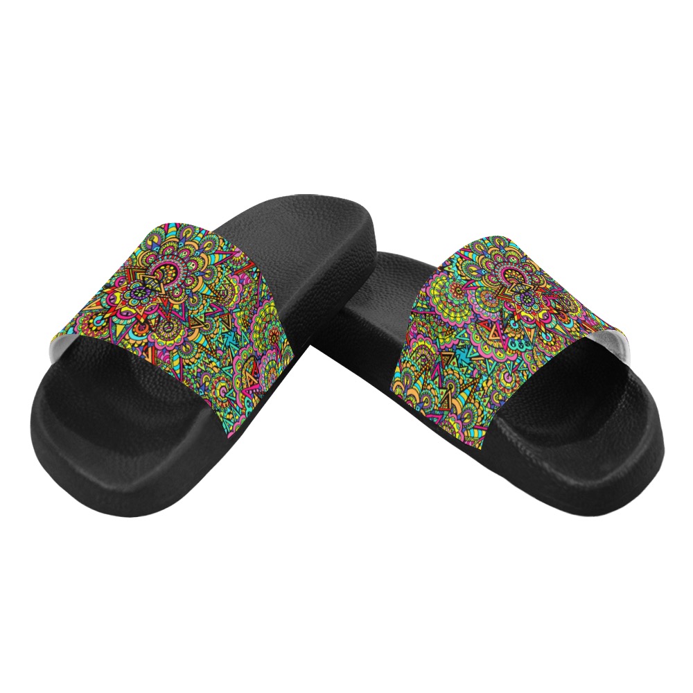 Psychic Celebration Women's Slide Sandals (Model 057)