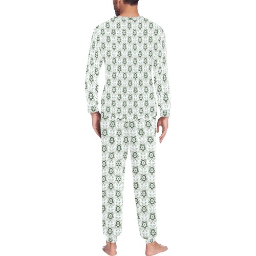 Stars Men's All Over Print Pajama Set with Custom Cuff