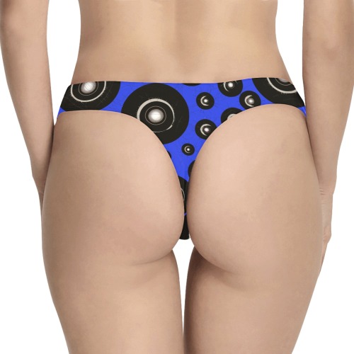 CogIIblue Women's All Over Print Thongs (Model L30)