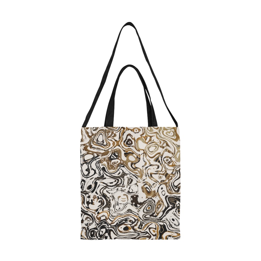 Marble Bronze All Over Print Canvas Tote Bag/Medium (Model 1698)