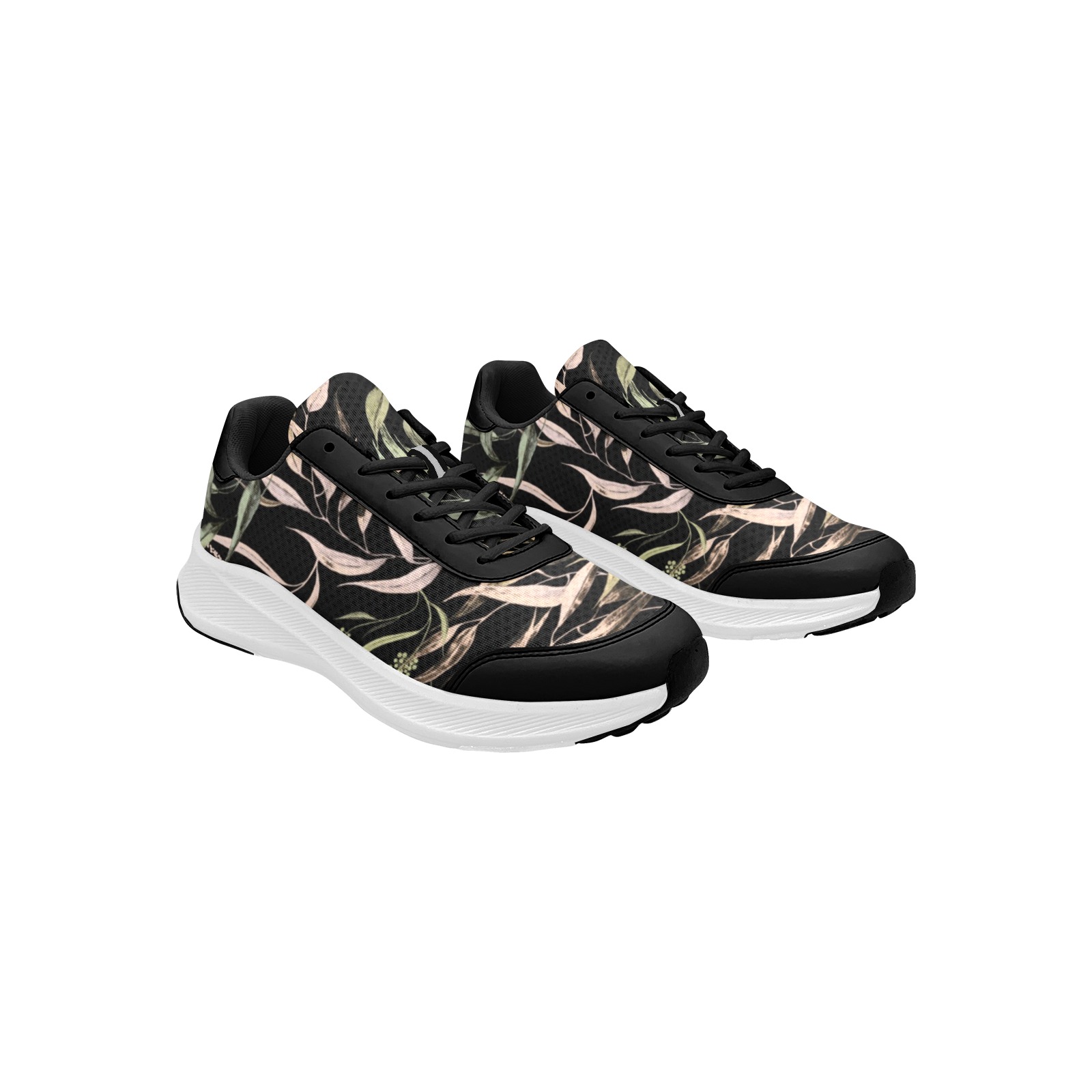 Dark Forest leaves dramatic Women's Mudguard Running Shoes (Model 10092)