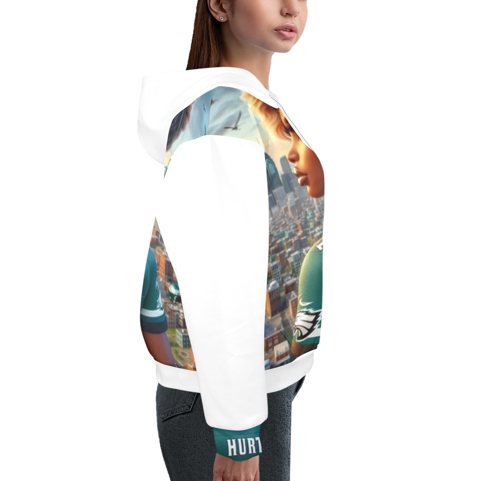 J. Hurts Hoodie Women's All Over Print Hoodie (Model H61)