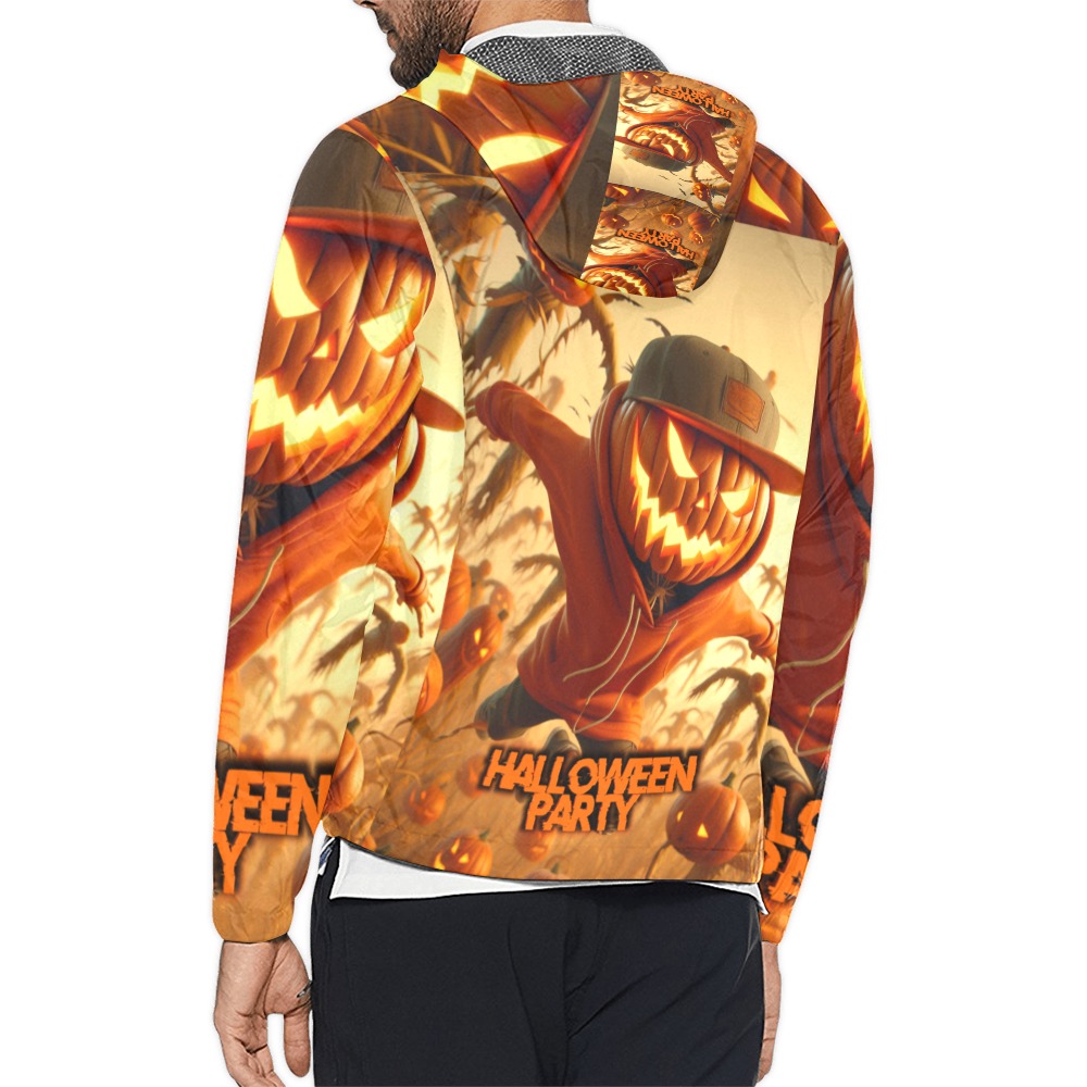 halloween efChannel27 Unisex All Over Print Windbreaker (Model H23)