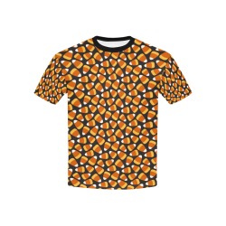 Candy Corn - Black Bg Kids' All Over Print T-shirt (USA Size) (Model T40)