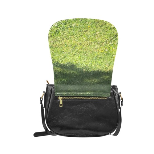 Fresh Grreeen Grass Collection Classic Saddle Bag/Small (Model 1648)