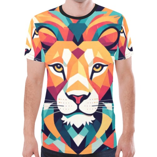 Lion New All Over Print T-shirt for Men (Model T45)