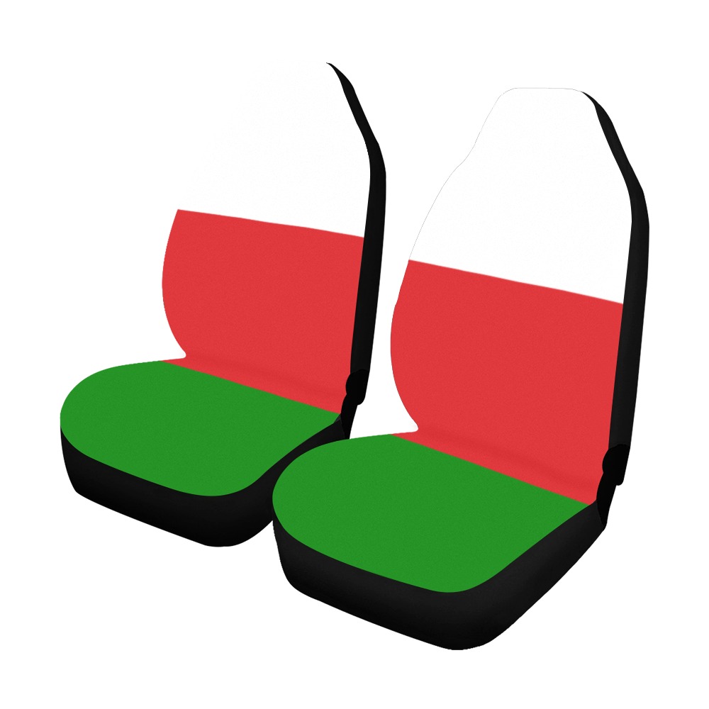 Flag_of_Oman.svg Car Seat Covers (Set of 2) ID D6341270