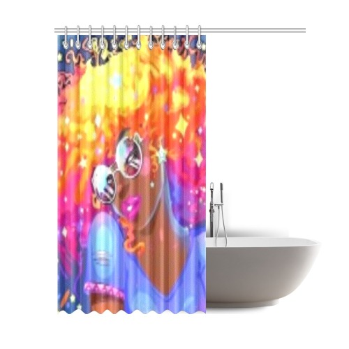 girl curtain Shower Curtain 69"x84"