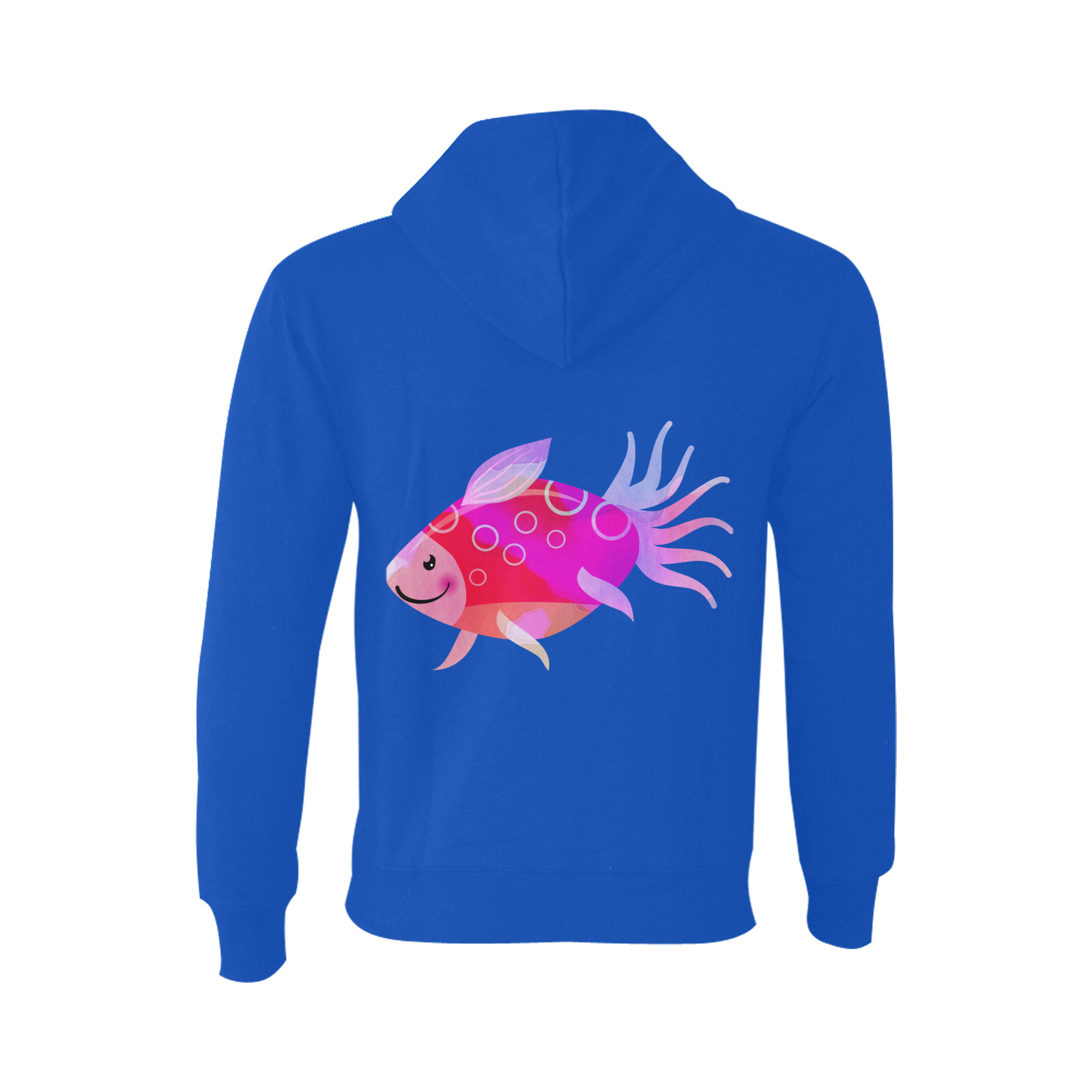 Pink Aquarium Fancy Fish Cartoon Oceanus Hoodie Sweatshirt (NEW) (Model H03)