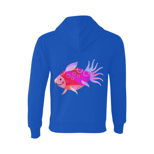 Pink Aquarium Fancy Fish Cartoon Oceanus Hoodie Sweatshirt (NEW) (Model H03)