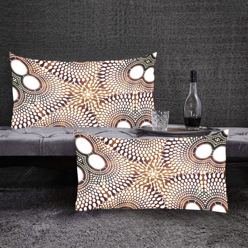 AFRICAN PRINT PATTERN 4 Custom Pillow Case 20"x 36" (One Side) (Set of 2)