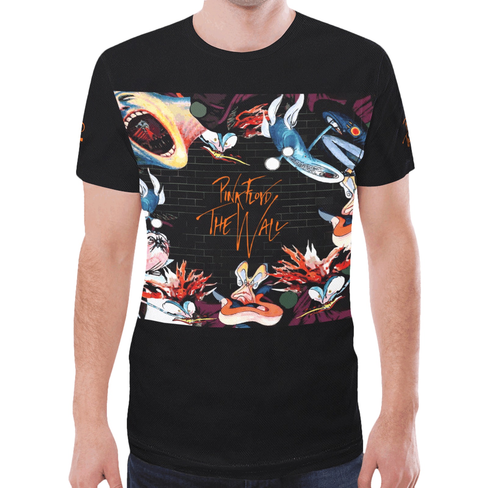 Pink Floyd Gerald Scarfe The Wall T-Shirt New All Over Print T-shirt for Men (Model T45)