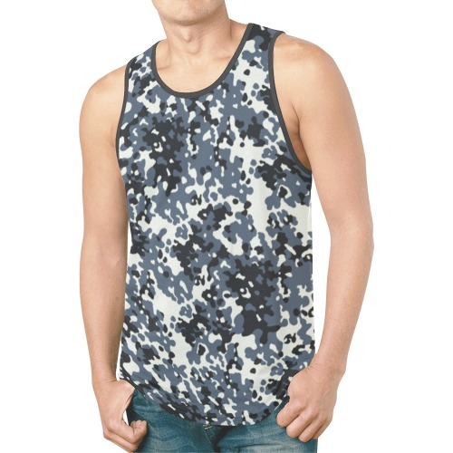 Urban City Black/Gray Digital Camouflage New All Over Print Tank Top for Men (Model T46)