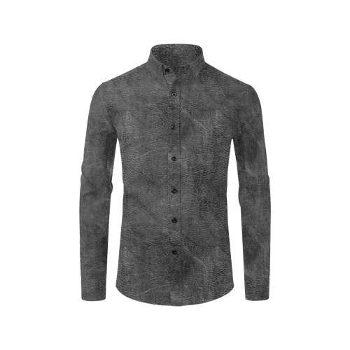 Leather Dark Light by Artdream Men's All Over Print Casual Dress Shirt (Model T61)