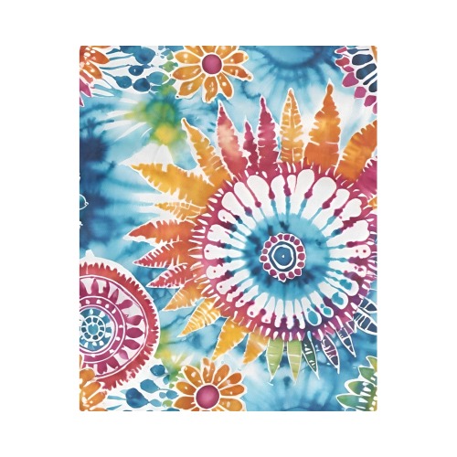 Hippy Tie Dye Duvet Cover 86"x70" ( All-over-print)