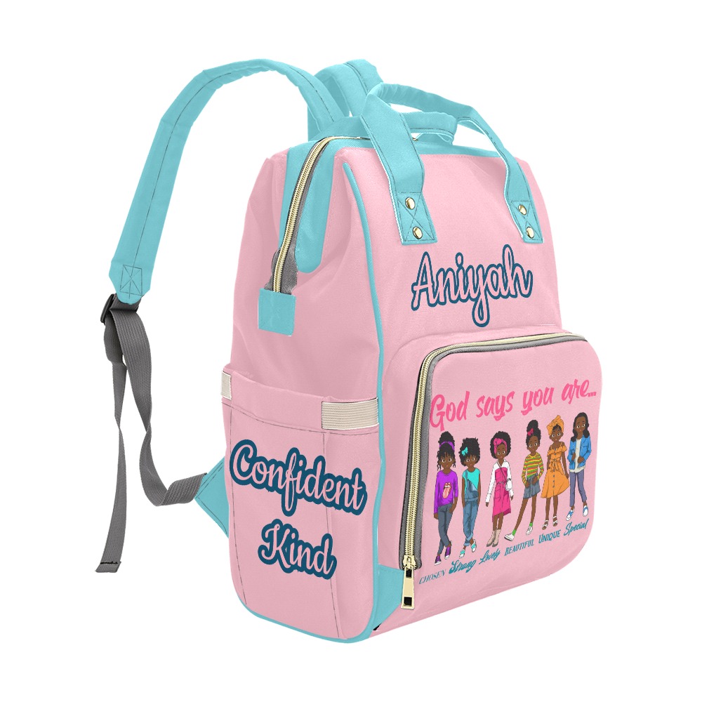 Girl's Bag Multi-Function Diaper Backpack/Diaper Bag (Model 1688)