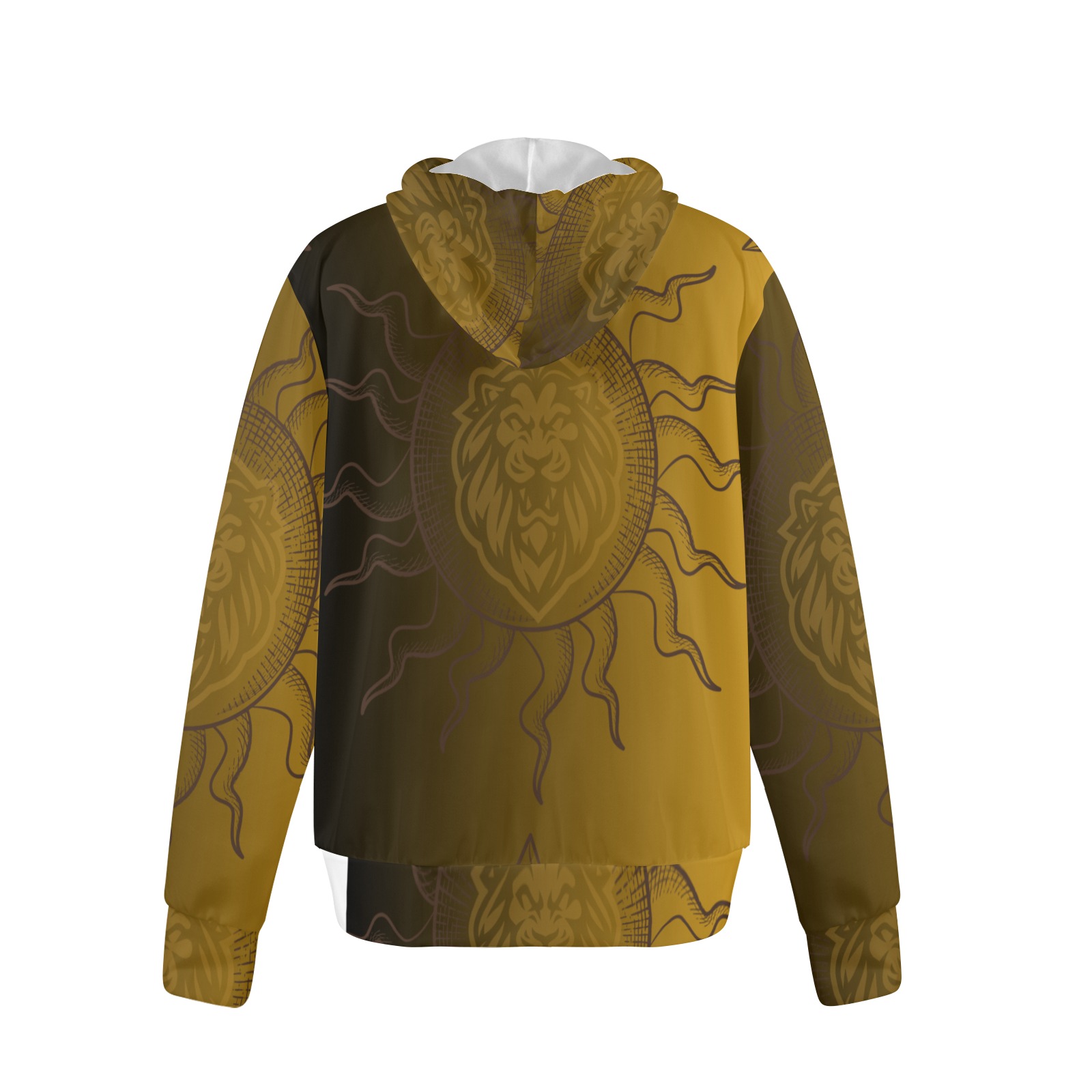 LION Men's Fleece Full-Zip Hoodie (Model H60)