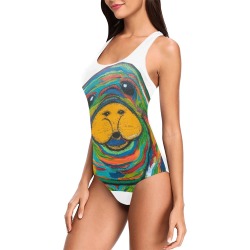 Manatee Landing Merlyn Woman's Swimsuit Vest One Piece Swimsuit (Model S04)