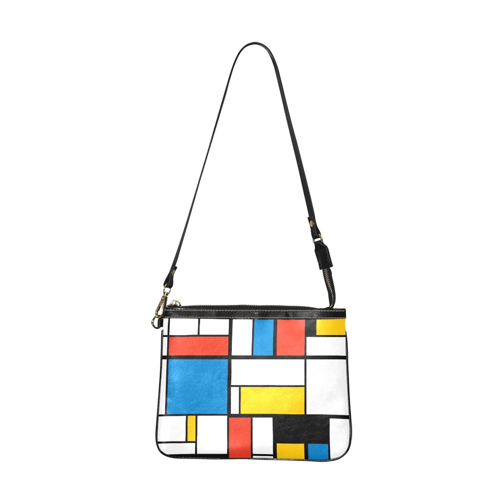 Mondrian De Stijl Modern Small Shoulder Bag (Model 1710)