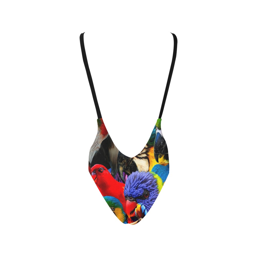 PARROTS Sexy Low Back One-Piece Swimsuit (Model S09)