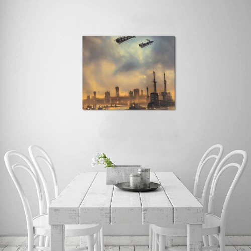 BATTLE OVER LONDON 3 Upgraded Canvas Print 20"x16"
