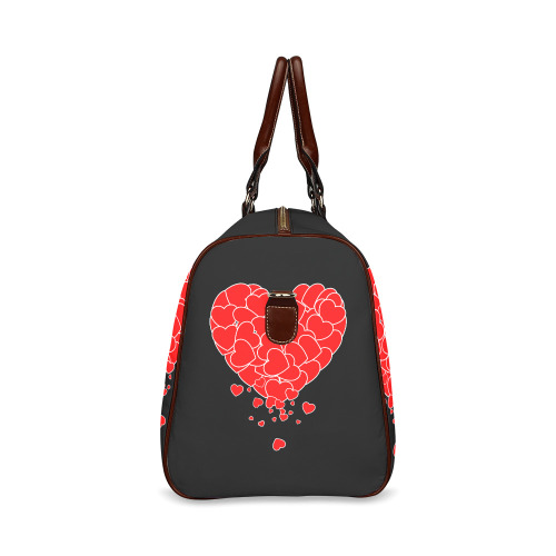 Valentine's Day - Heart Of Hearts Waterproof Travel Bag/Large (Model 1639)