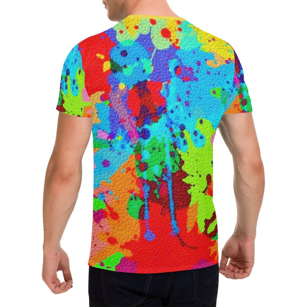 Color de Pop by Nico Bielow All Over Print T-Shirt for Men (USA Size) (Model T40)