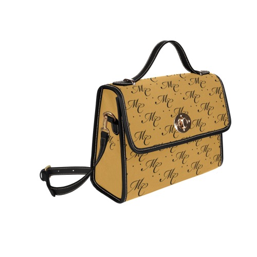 MC LOGO SIGNATURE BAG Waterproof Canvas Bag-Black (All Over Print) (Model 1641)