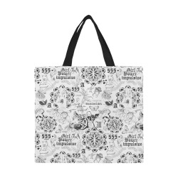 Inspirational tattoo pattern All Over Print Canvas Tote Bag/Large (Model 1699)